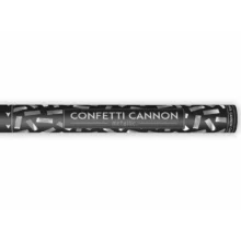 Vystreľovacie konfety 60cm – strieborné metalické konfety