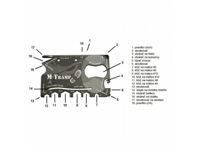 Karta na prežitie M-Tramp – multifunkčná