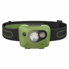 Svietidlo čelové GP Discovery CH34 LED LR03, P8554 – sivo/zelené