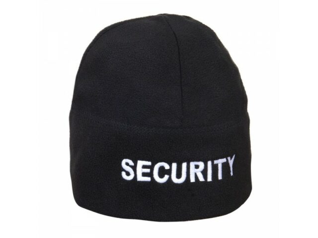 Čiapka fleece SECURITY – čierna