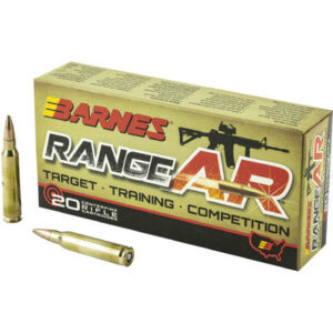 Barnes Range AR 5.56 NATO 52gr OTFB, 20 ks