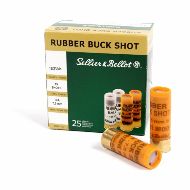 12/67 S&B Rubber Buck shot 7,5mm, 1ks