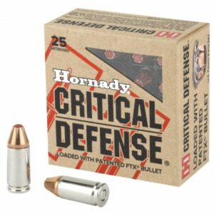 9mm Luger Hornady Critical Defense FTX 115gr, 25ks