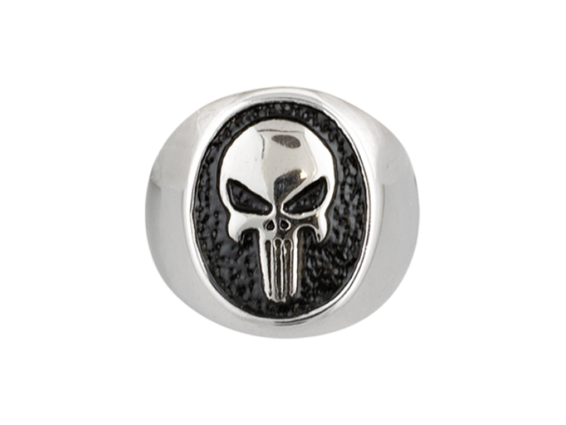 Prsteň ALBAINOX, Skull – strieborný