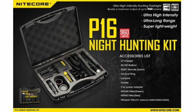 Svietidlo Nitecore P16 Hunting set -(TX-11001)