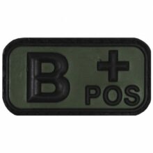 Označenie krvnej skupiny “B+ POSitive” 3D MFH 36501C – na suchý zips