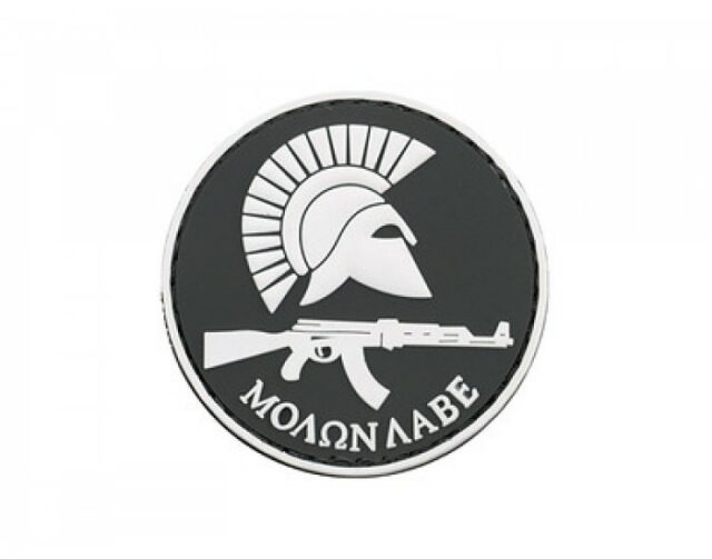 Patch MOLON LABE/AK 3D – čierny