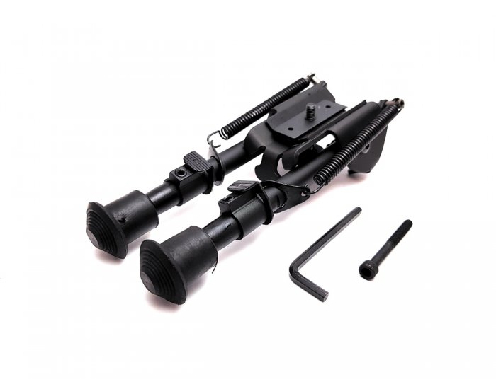 Dvojnožka pre dlhé zbrane ACM s montážou na predpažbie, kovová – čierna