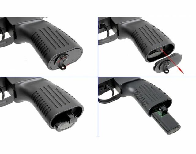 Airsoftový elektrický samopal J.G. WORKS JG0451 Vz.61 Škorpión, kal. 6mm BB – čierny