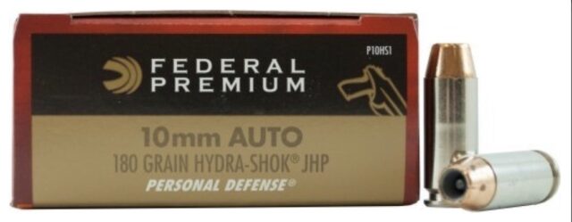 Náboj Federal Premium 10mmAuto Personal Defense 180gr/11,66g Hydra-Shok JHP (20 ks)