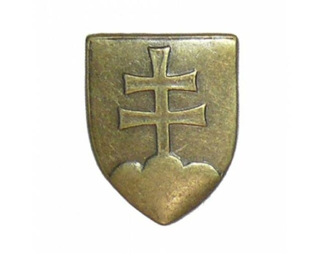 Odznak originálny “SVK erb” 3cm – mosadzný