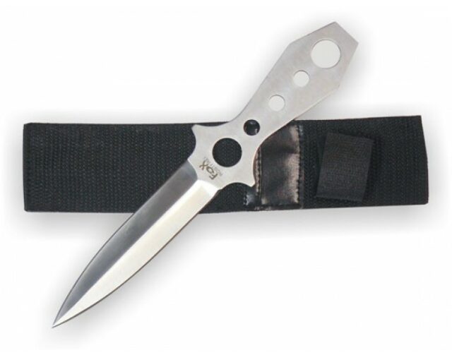 Nôž vrhací “FOX” MFH 45193Q – strieborný