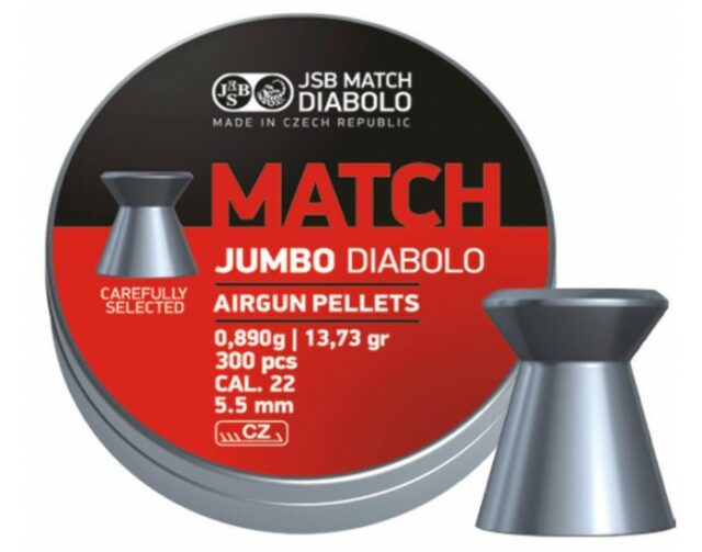 Diabolky “JSB Match Jumbo” 300 ks, cal. 5,5mm – 0,890g