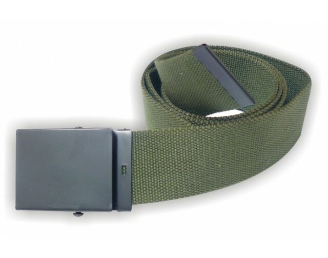 Opasok 45mm MFH 22573B s kovovou prackou – olivovozelený