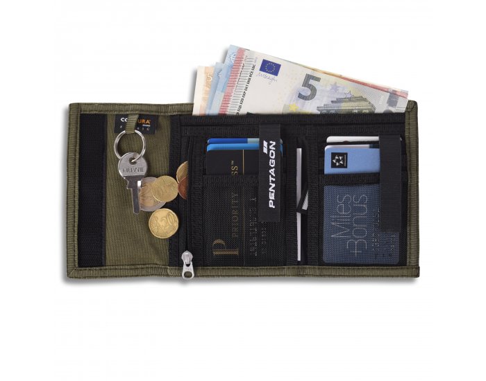 Peňaženka PENTAGON STATER 2.0 – olivovozelená