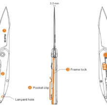 Nôž Ruike P128-SF