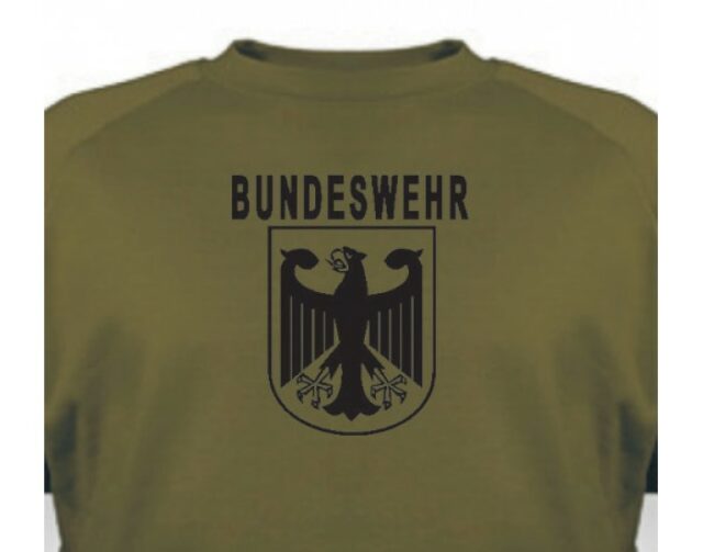 Mikina APK “Bundeswehr čierny nápis” BK – zelená