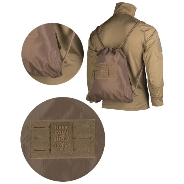 Batoh taktický športový MIL-TEC Sports Bag Hextac 7L - coyote - Image 2