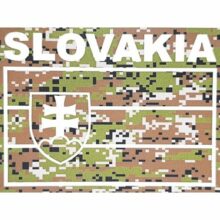 Nálepka vlajka SLOVAKIA – SK digital les