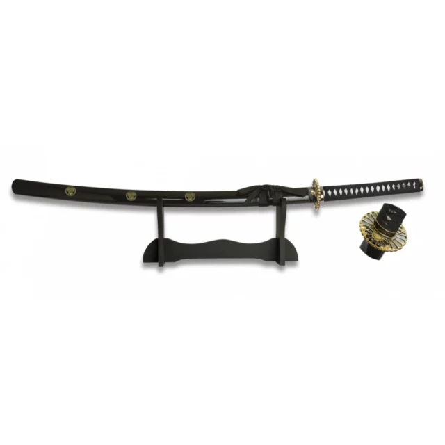 Meč katana TOLE MA 31549 so stojanom - čierny