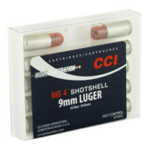 9mm Luger CCI Shotshell Big 4 (brokový), 10 ks