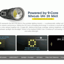 NITECORE EDC33 4000lm LED NiteLab UHi 20 MAX