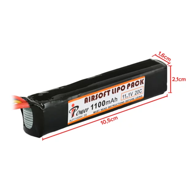 Akumulátor IPOWER Li-Po 1100mAh 11.1V 20-C Deans - Image 2