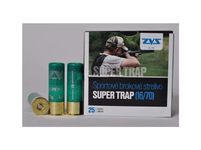 Brokové náboje ZVS 16/70 Super Trap 2,40mm/28g, 25ks