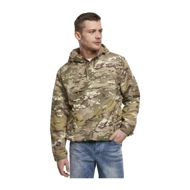 Anorak BRANDIT s kapucňou a so zipsom - tactical camo - Image 2
