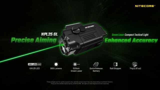 NITECORE NPL25 GL - biele svetlo + zelený laser - Image 5