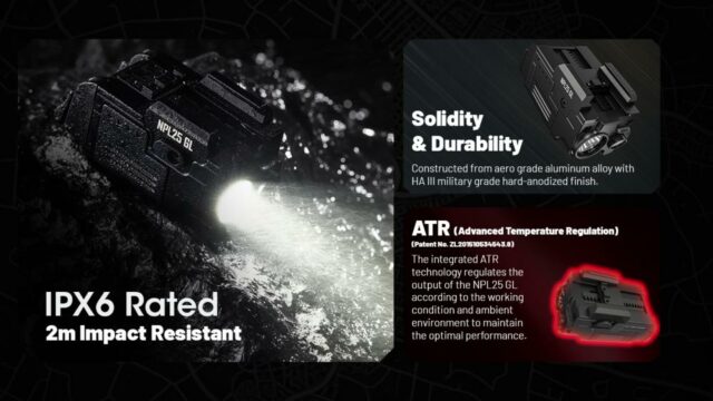 NITECORE NPL25 GL - biele svetlo + zelený laser - Image 17