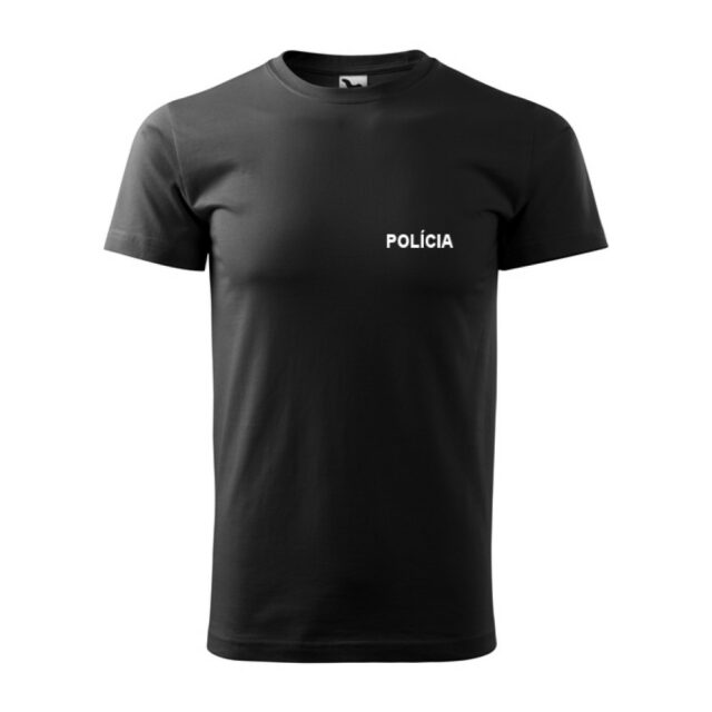 Tričko POLÍCIA - čierne