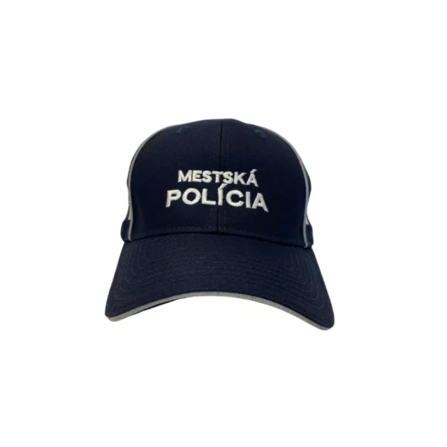 Šiltovka MESTSKÁ POLÍCIA so šachovnicou - tmavomodrá - Image 2
