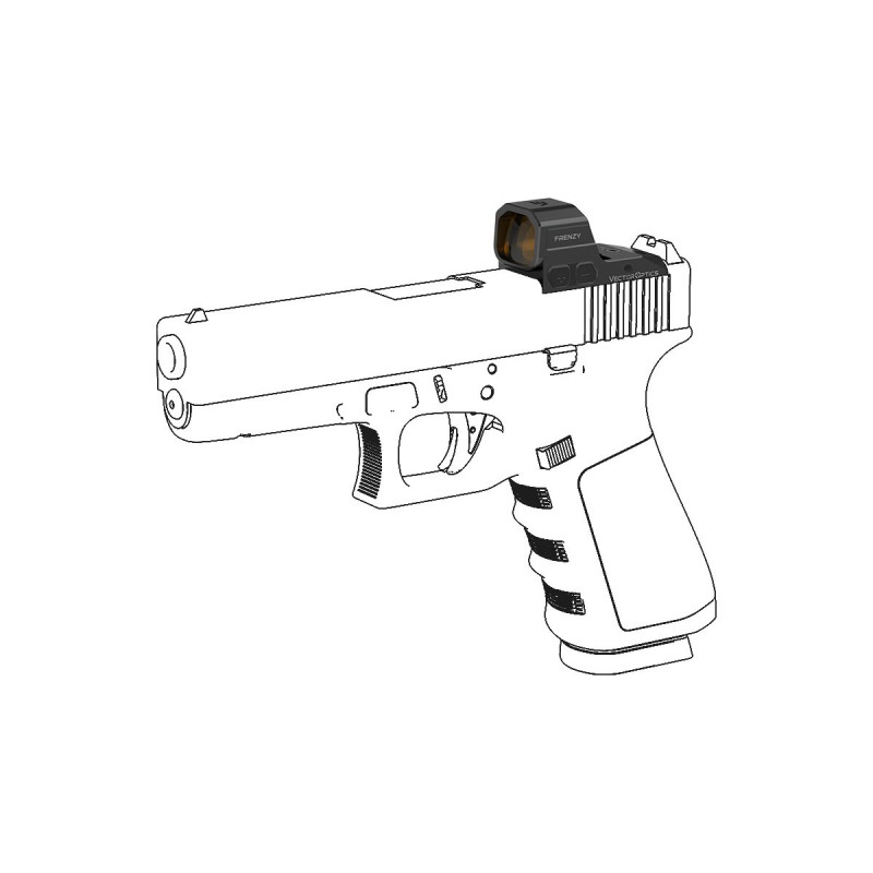 Kolimátor Vector Frenzy 1x16x21 Glock MOS 8 Kolimátor Vector Frenzy 1x16x21 Glock MOS – Obrázok 8