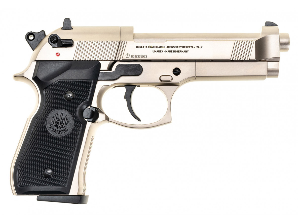 Pištoľ CO2 Beretta M92 FS nickel, kal. 4,5mm diabolo 5 Pištoľ CO2 Beretta M92 FS nickel, kal. 4,5mm diabolo – Obrázok 5
